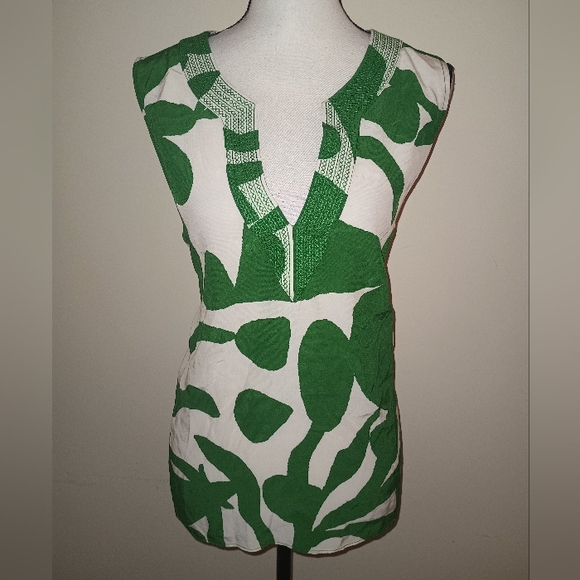 Figue Tops - New Figue Green and White Women's Top SZXL